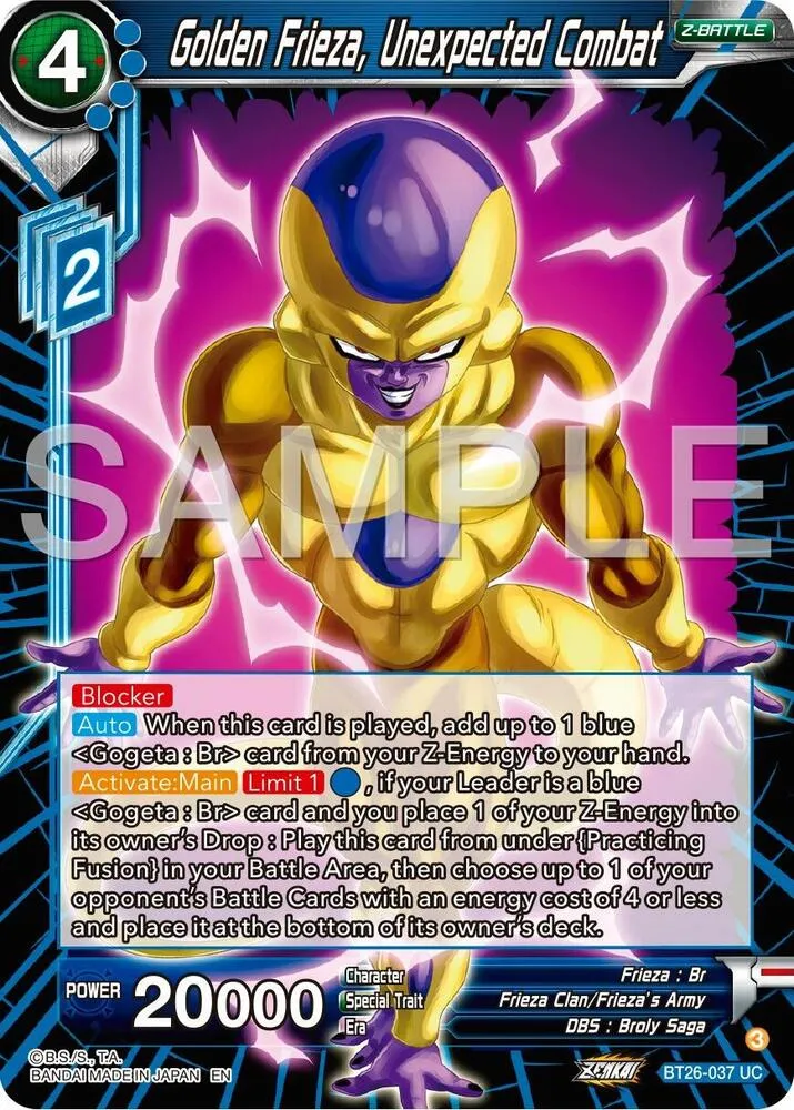 Golden Frieza, Unexpected Combat — Ultimate Advent — Dragon Ball Super: Masters