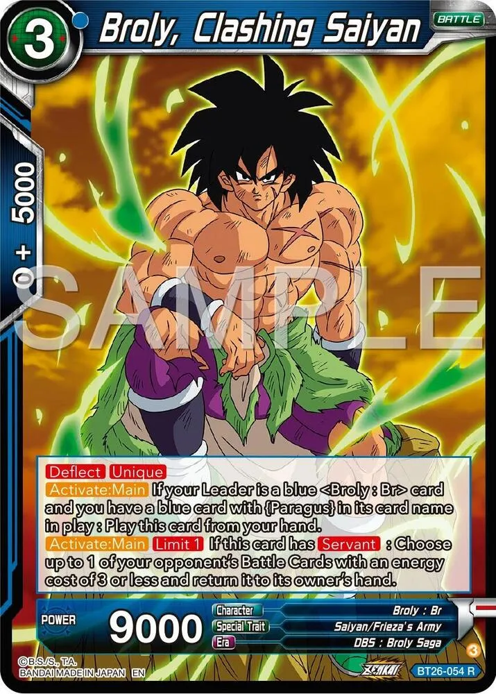 Broly, Clashing Saiyan — Ultimate Advent — Dragon Ball Super: Masters