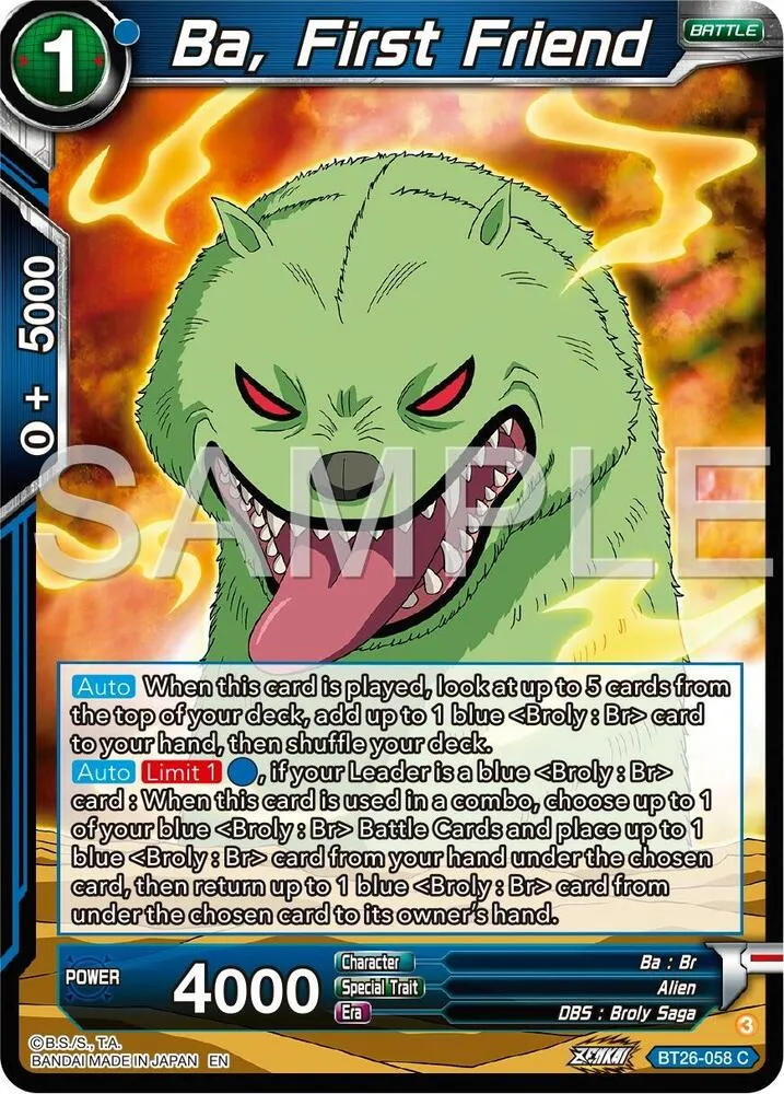 Ba, First Friend — Ultimate Advent — Dragon Ball Super: Masters