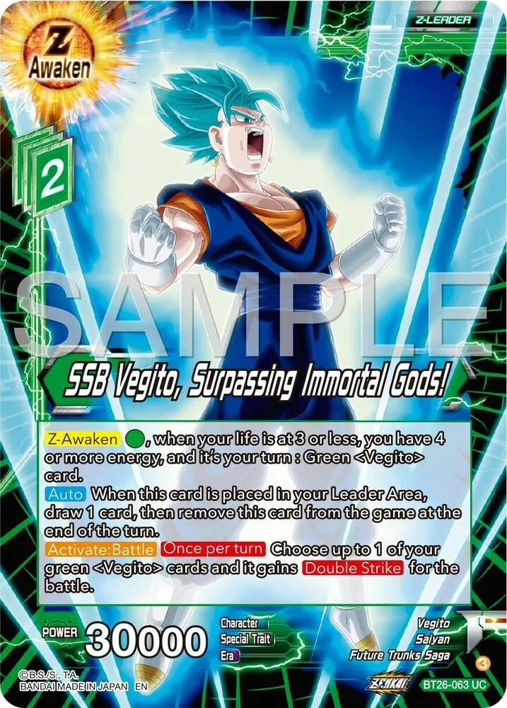SSB Vegito, Surpassing Immortal Gods! — Ultimate Advent — Dragon Ball Super: Masters