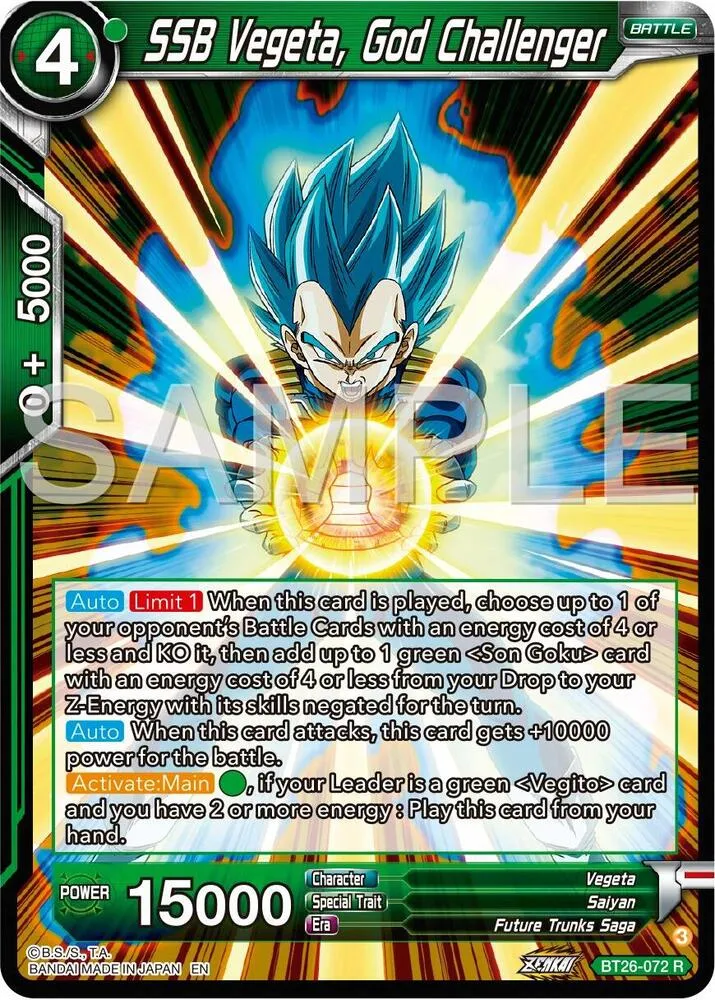 SSB Vegeta, God Challenger — Ultimate Advent — Dragon Ball Super: Masters