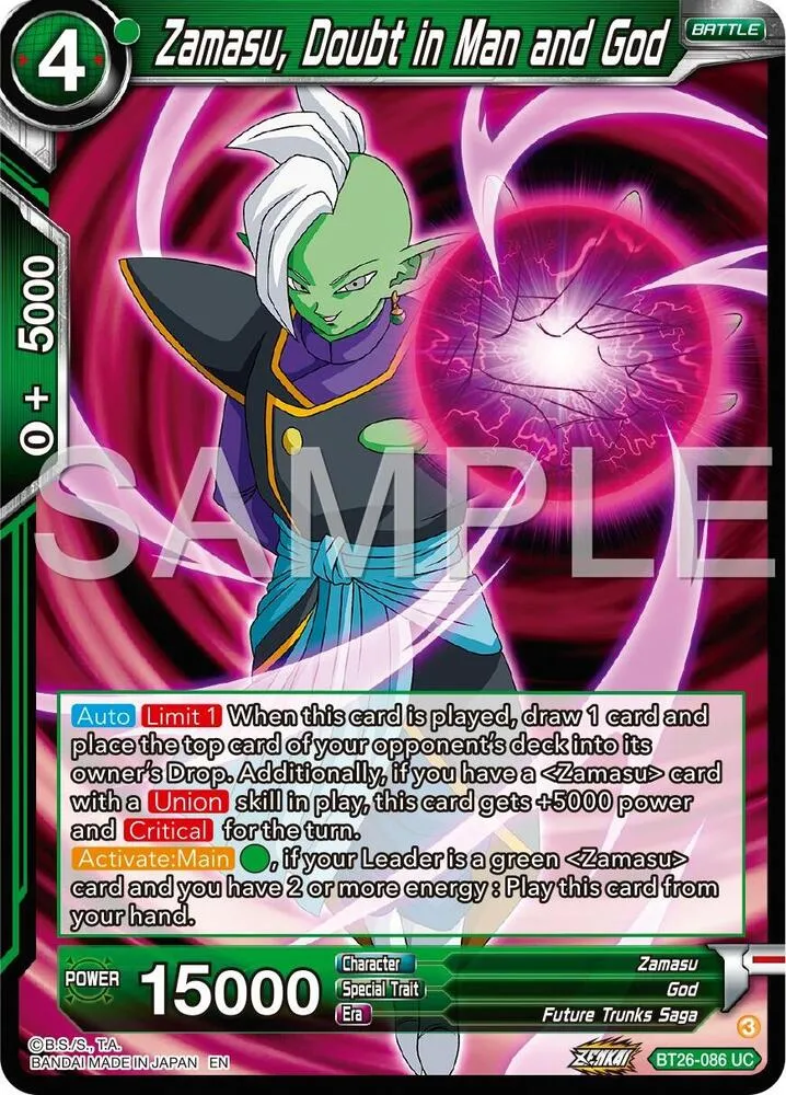 Zamasu, Doubt in Man and God — Ultimate Advent — Dragon Ball Super: Masters