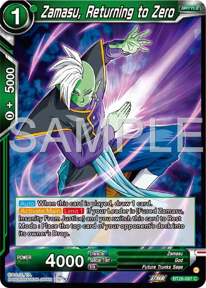 Zamasu, Returning to Zero — Ultimate Advent — Dragon Ball Super: Masters