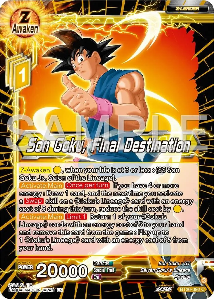 Son Goku, Final Destination — Ultimate Advent — Dragon Ball Super: Masters