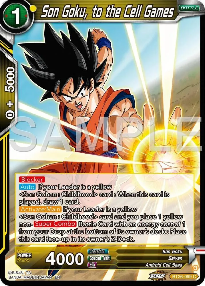 Son Goku, to the Cell Games — Ultimate Advent — Dragon Ball Super: Masters