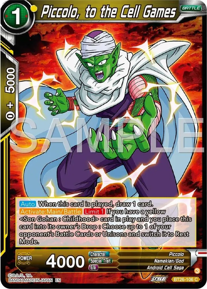 Piccolo, to the Cell Games — Ultimate Advent — Dragon Ball Super: Masters