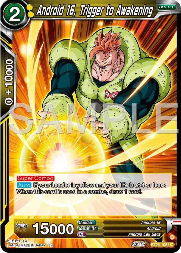 Android 16, Trigger to Awakening from Ultimate Advent - Dragon Ball Super: Masters