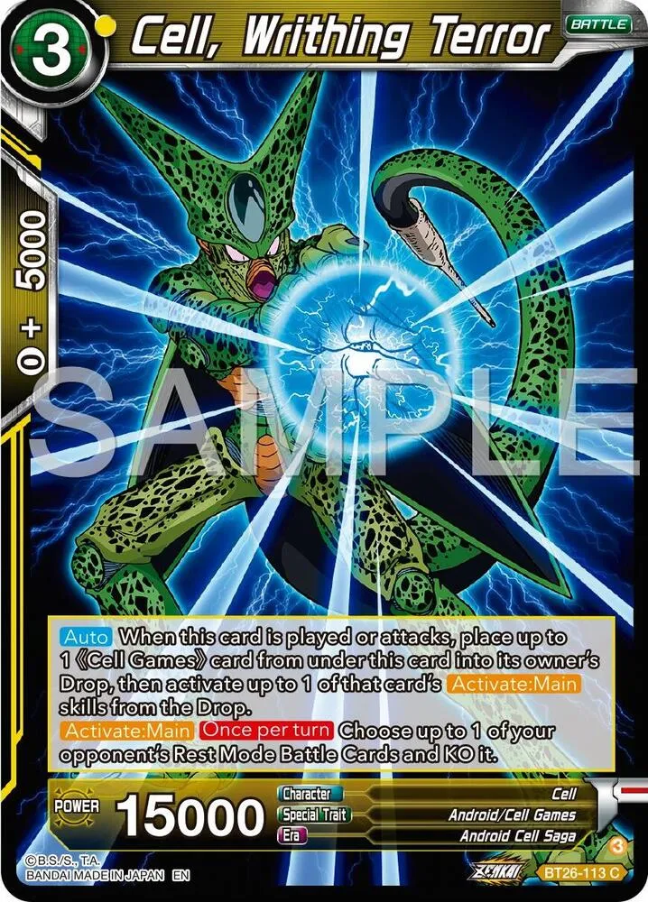 Cell, Writhing Terror — Ultimate Advent — Dragon Ball Super: Masters