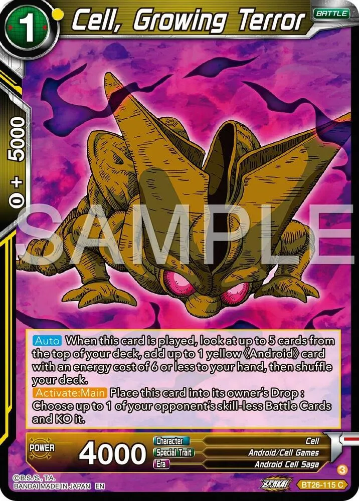 Cell, Growing Terror — Ultimate Advent — Dragon Ball Super: Masters