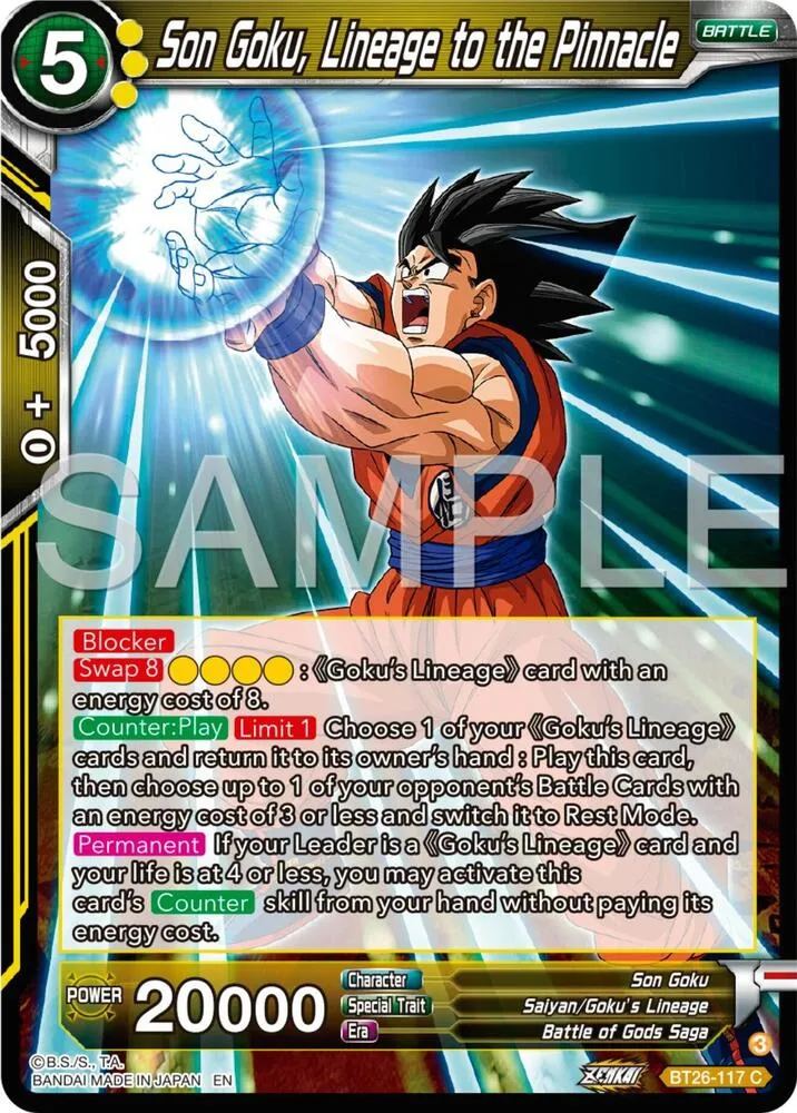 Son Goku, Lineage to the Pinnacle — Ultimate Advent — Dragon Ball Super: Masters