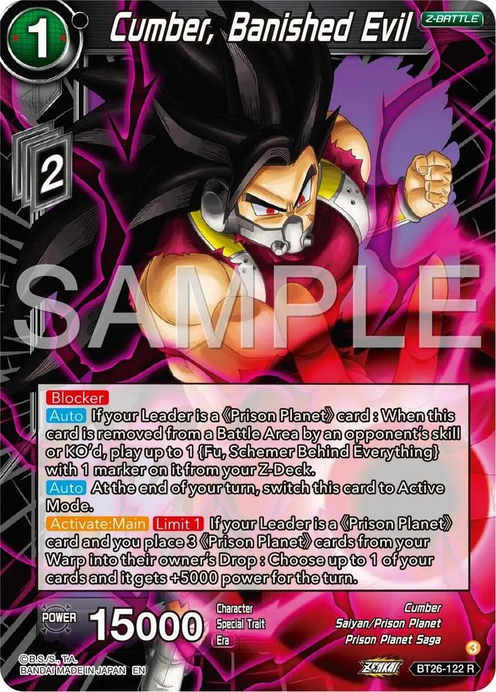 Cumber, Banished Evil — Ultimate Advent — Dragon Ball Super: Masters