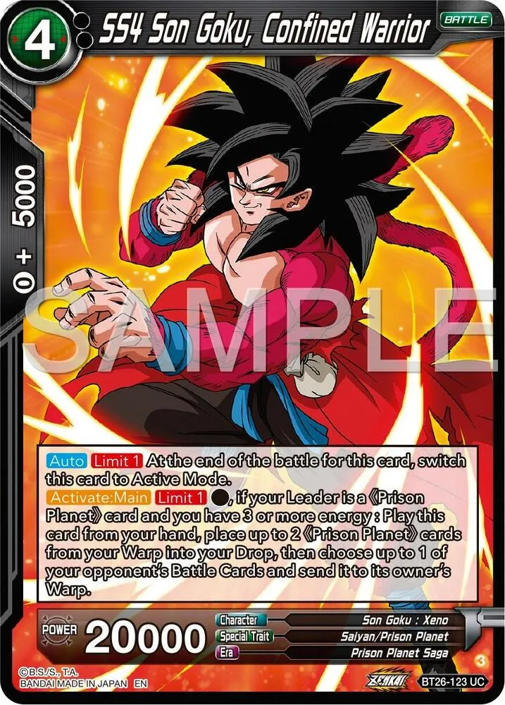 SS4 Son Goku, Confined Warrior — Ultimate Advent — Dragon Ball Super: Masters