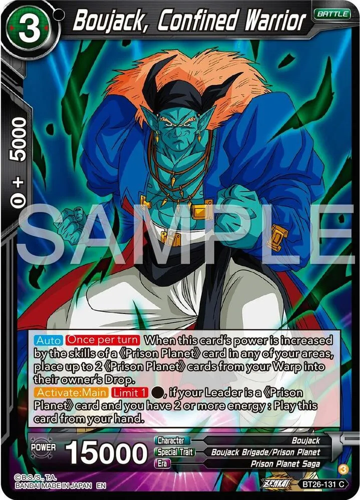 Boujack, Confined Warrior — Ultimate Advent — Dragon Ball Super: Masters