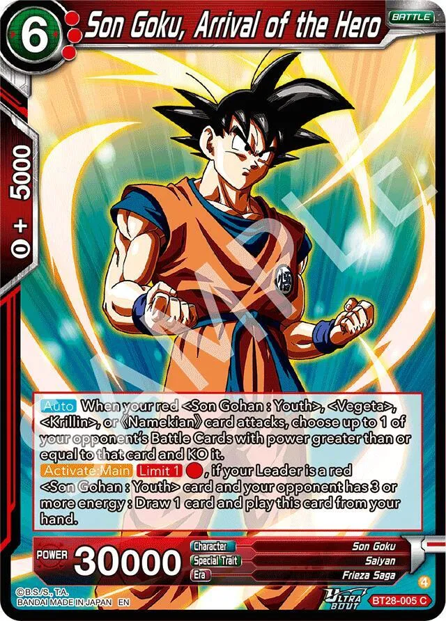 Son Goku, Arrival of the Hero — Prismatic Clash — Dragon Ball Super: Masters