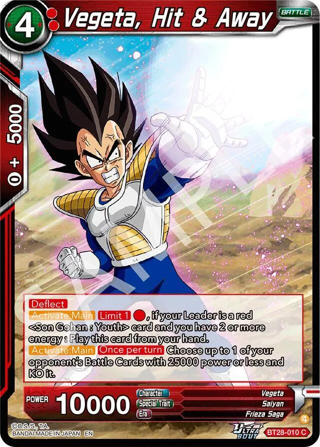 Vegeta, Hit & Away — Prismatic Clash — Dragon Ball Super: Masters