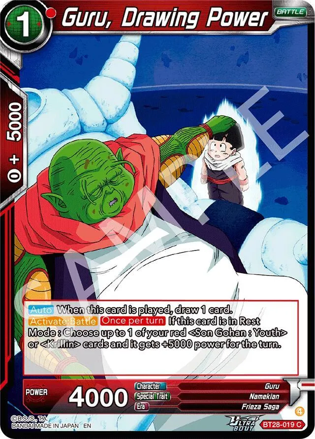 Guru, Drawing Power — Prismatic Clash — Dragon Ball Super: Masters