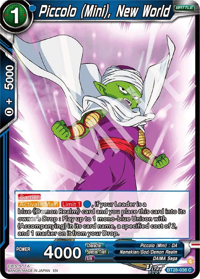 Piccolo (Mini), New World — Prismatic Clash — Dragon Ball Super: Masters