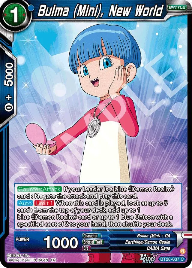 Bulma (Mini), New World — Prismatic Clash — Dragon Ball Super: Masters