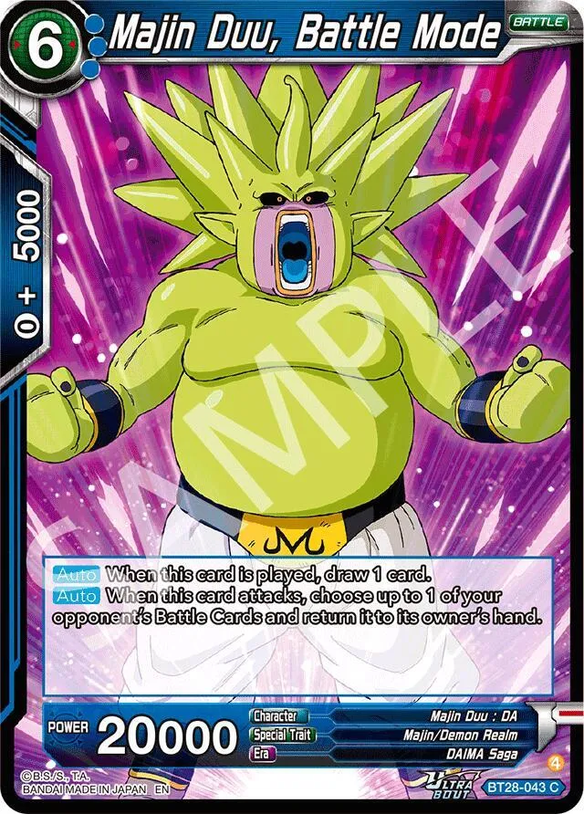 Majin Duu, Battle Mode — Prismatic Clash — Dragon Ball Super: Masters