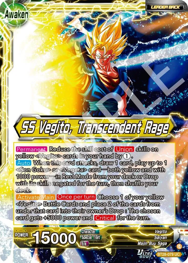 Vegito // SS Vegito, Transcendent Rage — Prismatic Clash — Dragon Ball Super: Masters