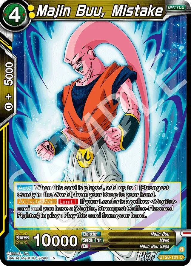 Majin Buu, Mistake — Prismatic Clash — Dragon Ball Super: Masters