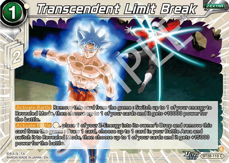 Transcendent Limit Break — Prismatic Clash — Dragon Ball Super: Masters