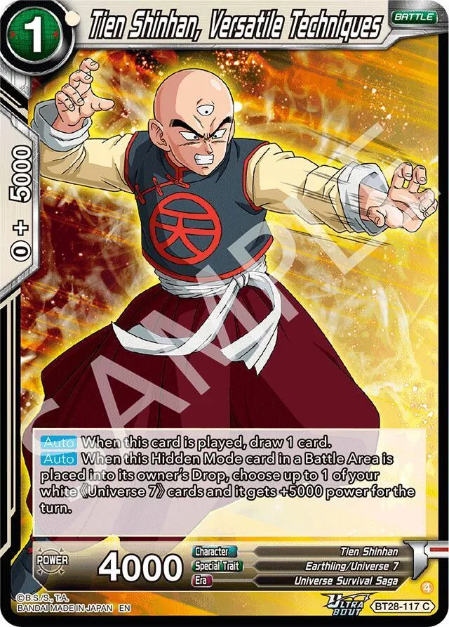 Tien Shinhan, Versatile Techniques — Prismatic Clash — Dragon Ball Super: Masters
