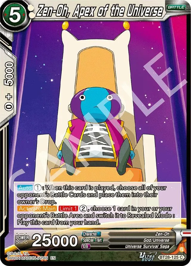 Zen-Oh, Apex of the Universe — Prismatic Clash — Dragon Ball Super: Masters