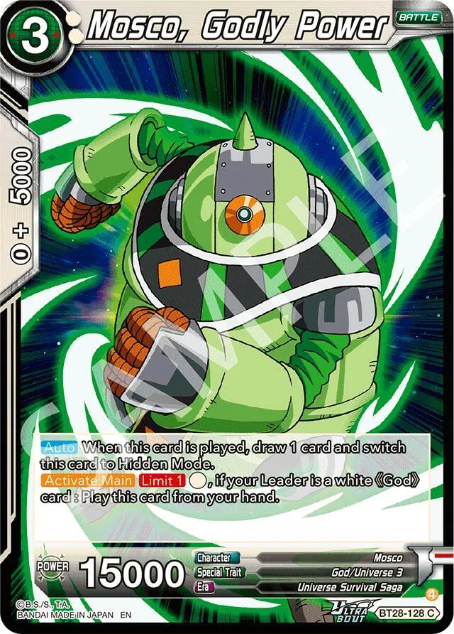 Mosco, Godly Power — Prismatic Clash — Dragon Ball Super: Masters