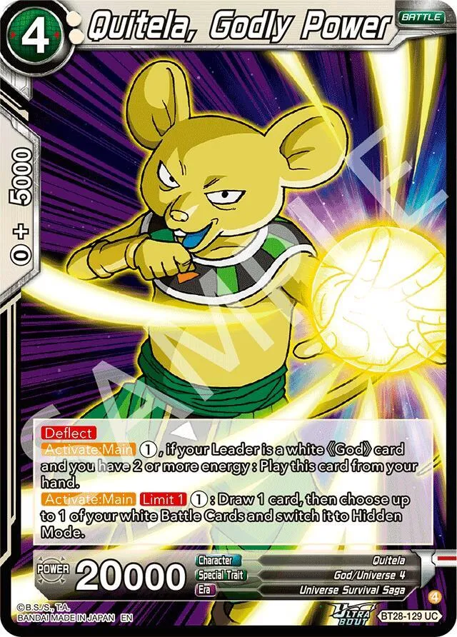 Quitela, Godly Power — Prismatic Clash — Dragon Ball Super: Masters