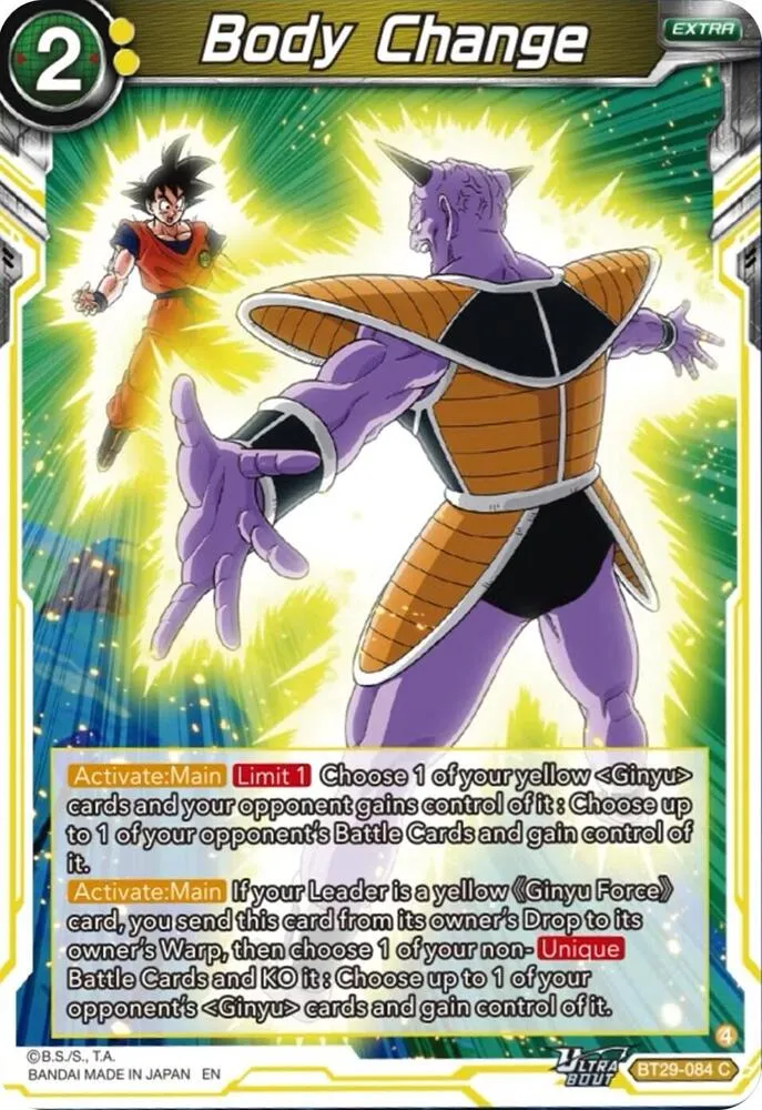 Body Change — Fearsome Rivals — Dragon Ball Super: Masters