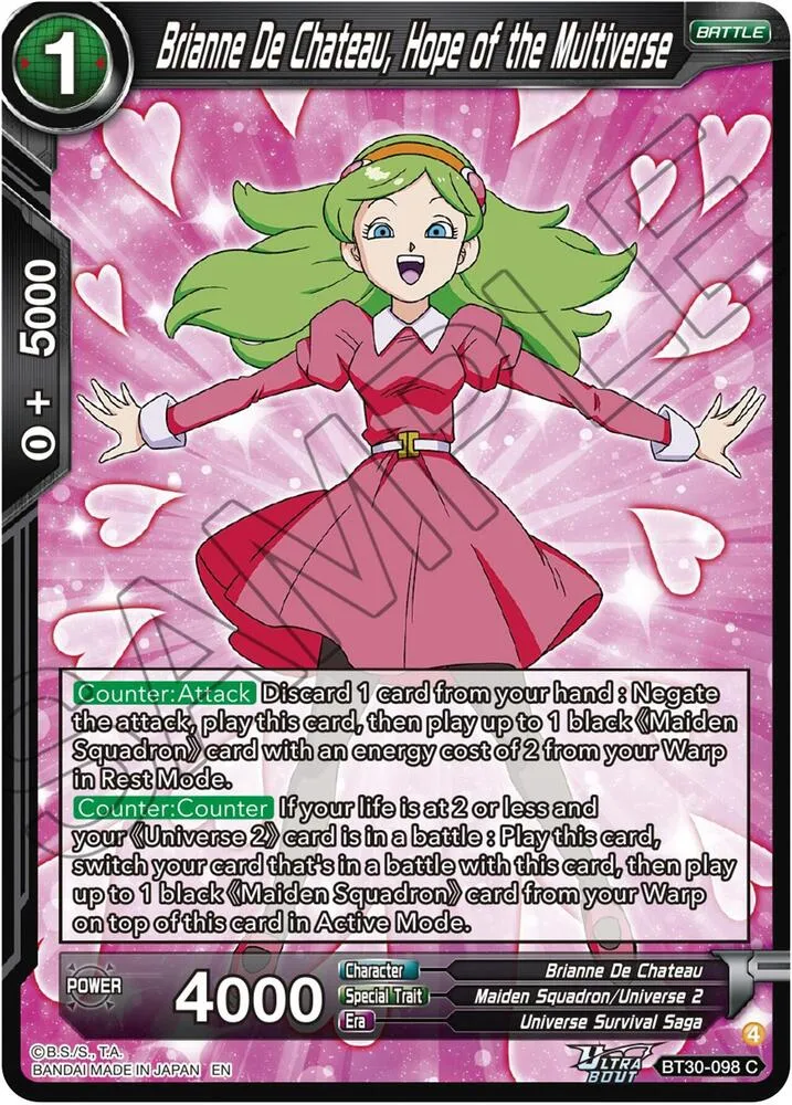 Brianne De Chateau, Hope of the Multiverse — Three Glorious Fighters — Dragon Ball Super: Masters