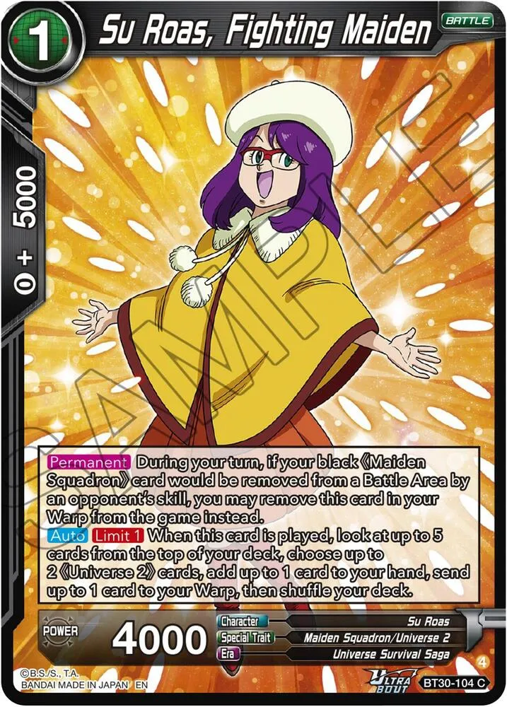 Su Roas, Fighting Maiden — Three Glorious Fighters — Dragon Ball Super: Masters