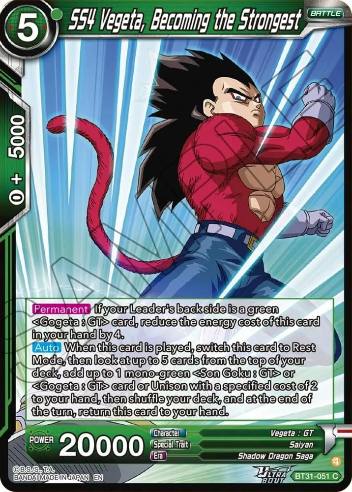 SS4 Vegeta, Becoming the Strongest — Impact Beyond Dimensions — Dragon Ball Super: Masters