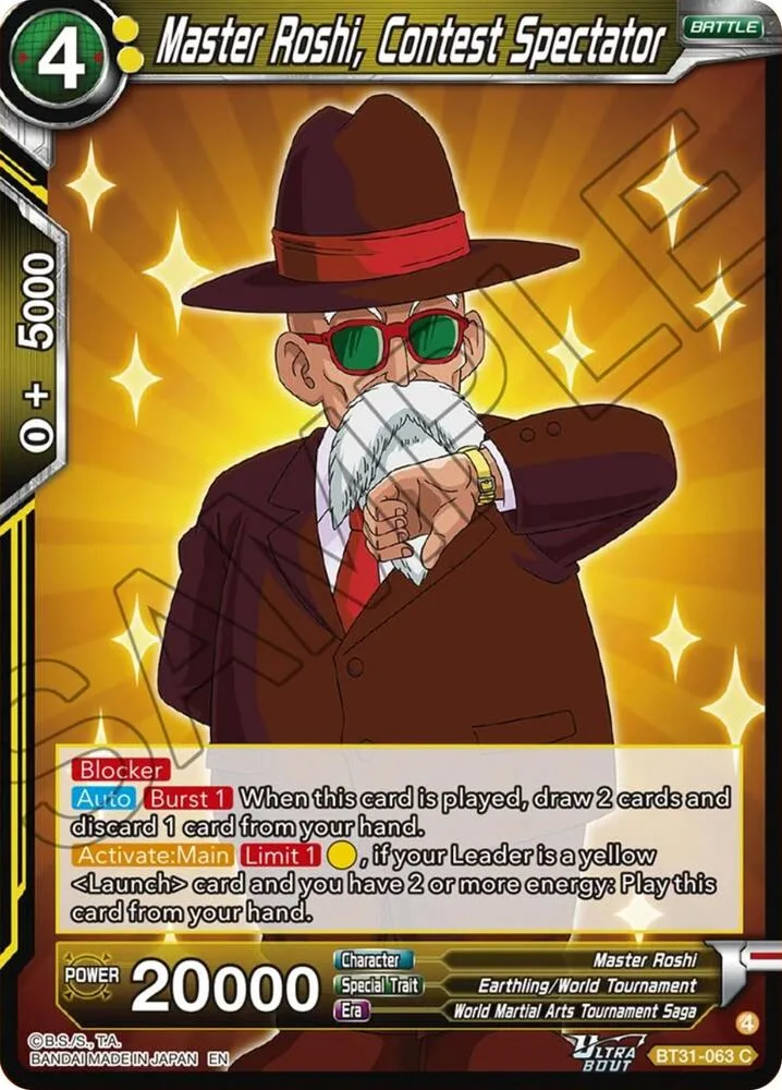 Master Roshi, Contest Spectator — Impact Beyond Dimensions — Dragon Ball Super: Masters