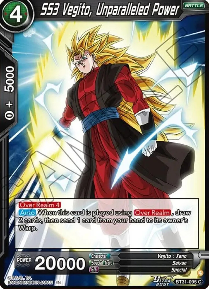 SS3 Vegito, Unparalleled Power — Impact Beyond Dimensions — Dragon Ball Super: Masters