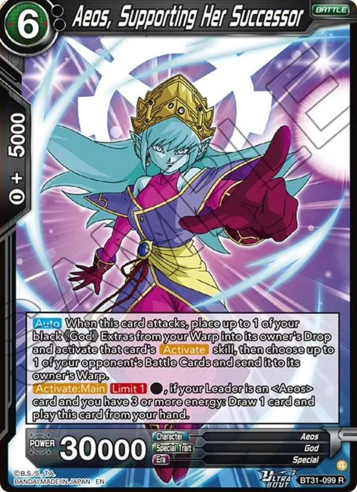Aeos, Supporting Her Successor — Impact Beyond Dimensions — Dragon Ball Super: Masters