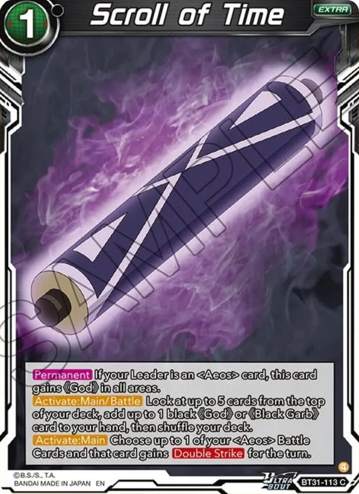 Scroll of Time — Impact Beyond Dimensions — Dragon Ball Super: Masters
