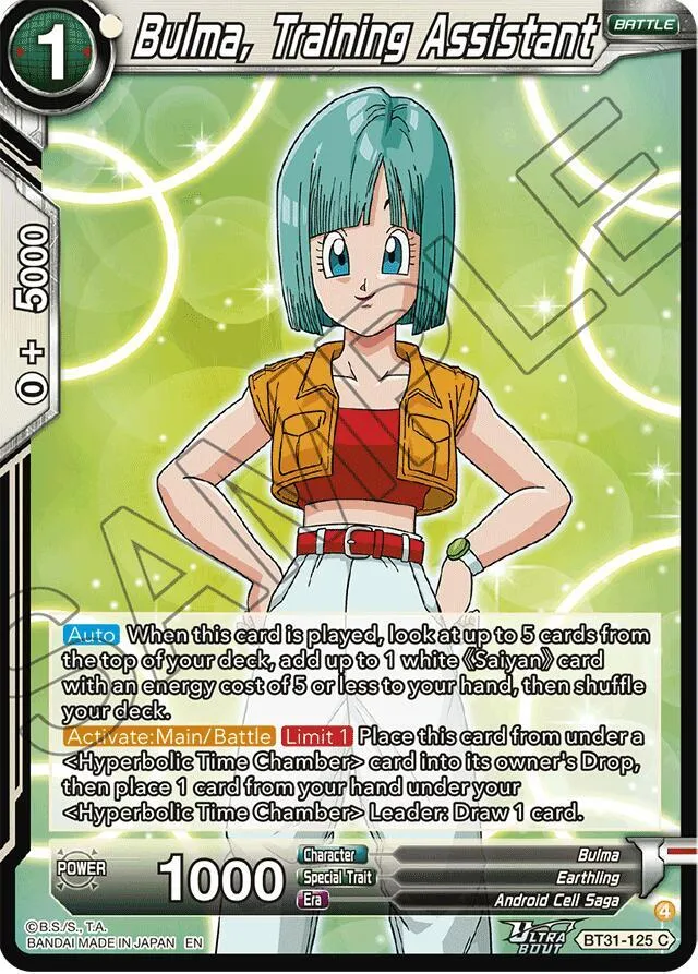 Bulma, Training Assistant — Impact Beyond Dimensions — Dragon Ball Super: Masters