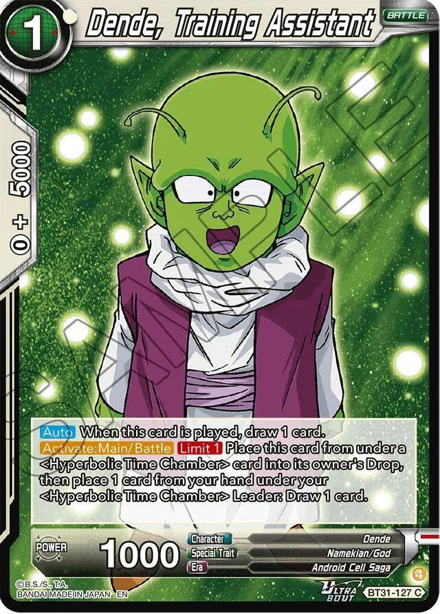 Dende, Training Assistant — Impact Beyond Dimensions — Dragon Ball Super: Masters