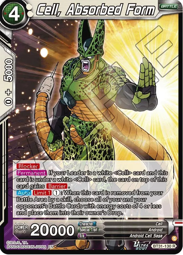 Cell, Absorbed Form — Impact Beyond Dimensions — Dragon Ball Super: Masters