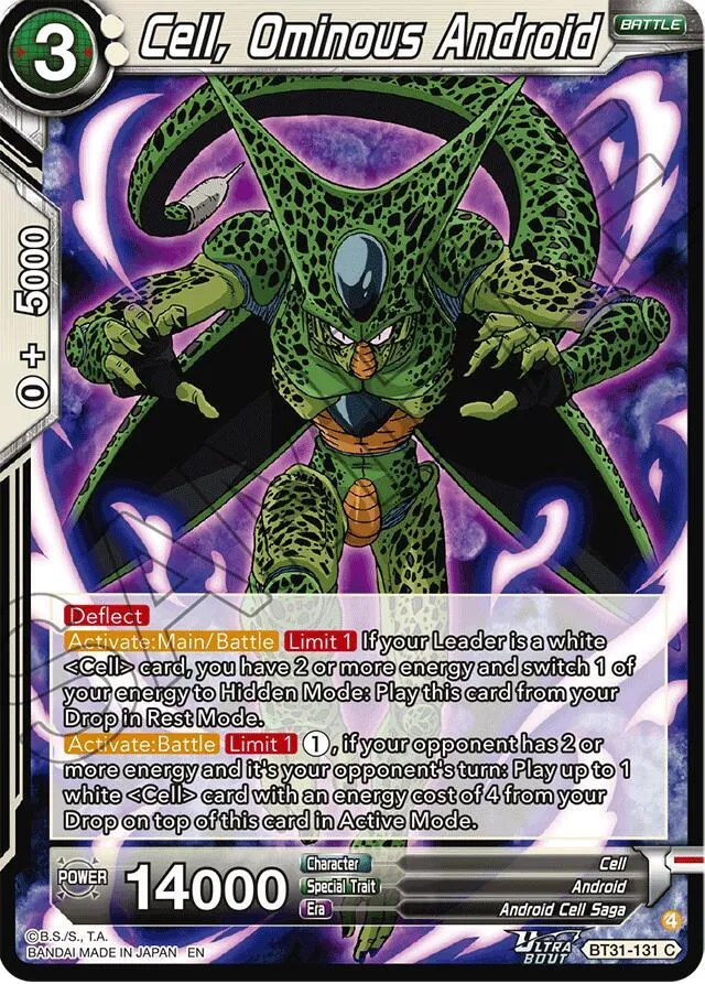 Cell, Ominous Android — Impact Beyond Dimensions — Dragon Ball Super: Masters