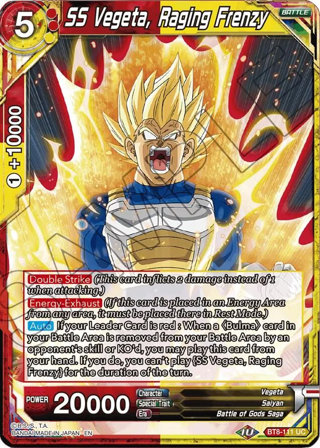 SS Vegeta, Raging Frenzy — Malicious Machinations — Dragon Ball Super: Masters