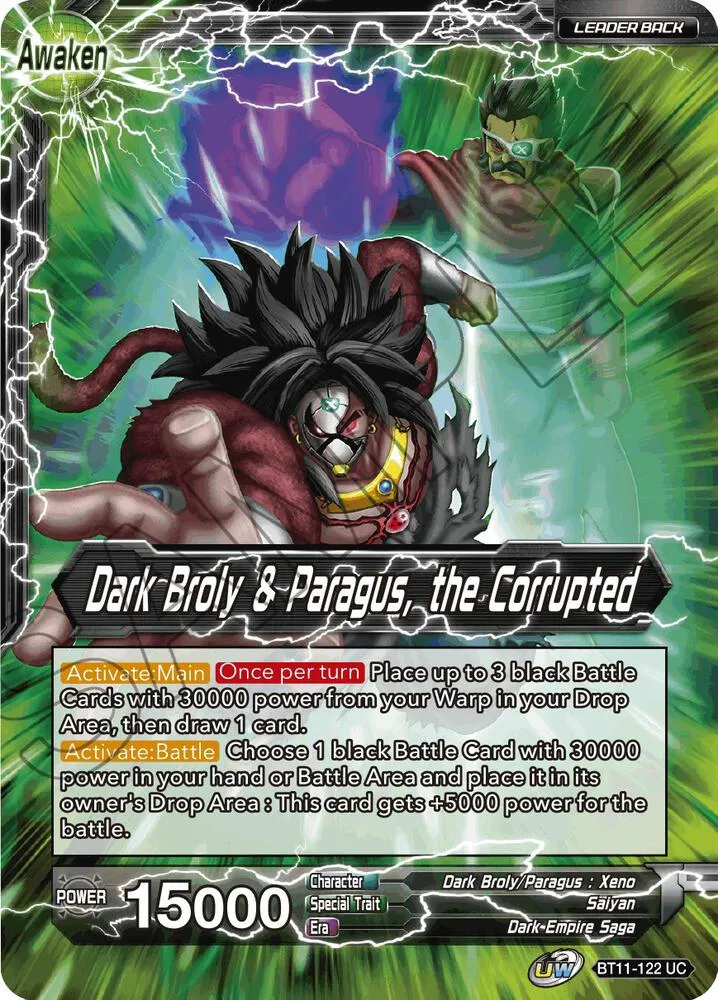 Dark Broly & Paragus // Dark Broly & Paragus, the Corrupted — Vermilion Bloodline — Dragon Ball Super: Masters