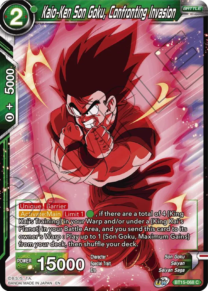 Kaio-Ken Son Goku, Confronting Invasion — Saiyan Showdown — Dragon Ball Super: Masters