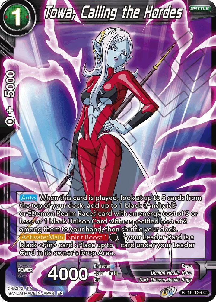 Towa, Calling the Hordes — Saiyan Showdown — Dragon Ball Super: Masters