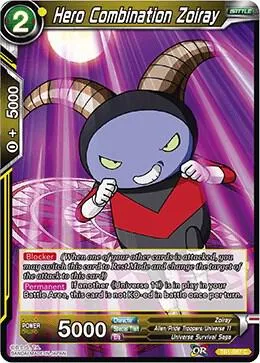 Hero Combination Zoiray from Tournament of Power - Dragon Ball Super: Masters