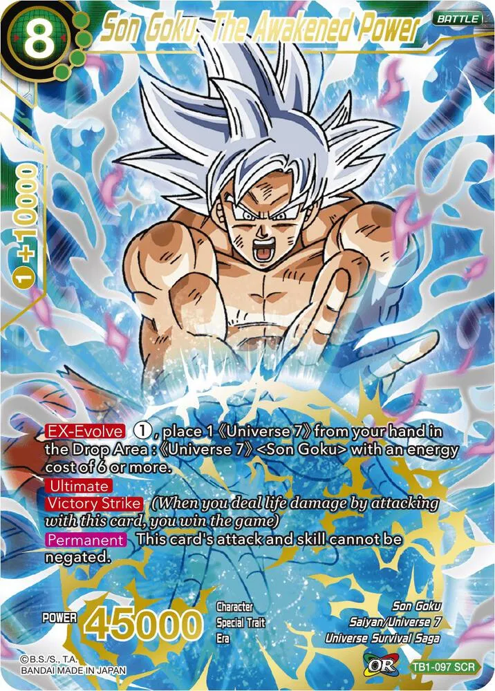 Son Goku, The Awakened Power — Tournament of Power — Dragon Ball Super: Masters