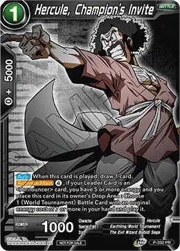 Hercule, Champion's Invite (Championship Pack 2021 Vol.1) — Promotion Cards — Dragon Ball Super: Masters