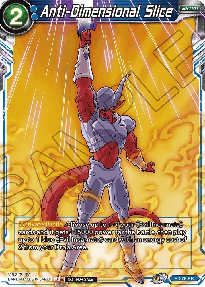 Anti-Dimensional Slice (Unison Warrior Series Tournament Pack Vol.3) — Tournament Promotion Cards — Dragon Ball Super: Masters